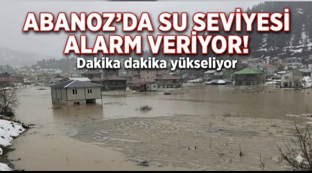 Abanoz�da Su Seviyesi Alarm Veriyor!
