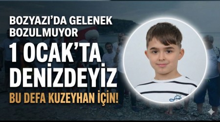 Bozyaz��da Gelenek Devam Ediyor: Yeni Y�la Denizde Merhaba!Bu defa Kuzeyhan i�in ...