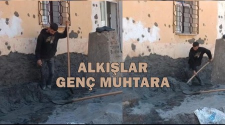 Gen muhtardan rnek davran. Tekedz lkokulunu tamir ediyor