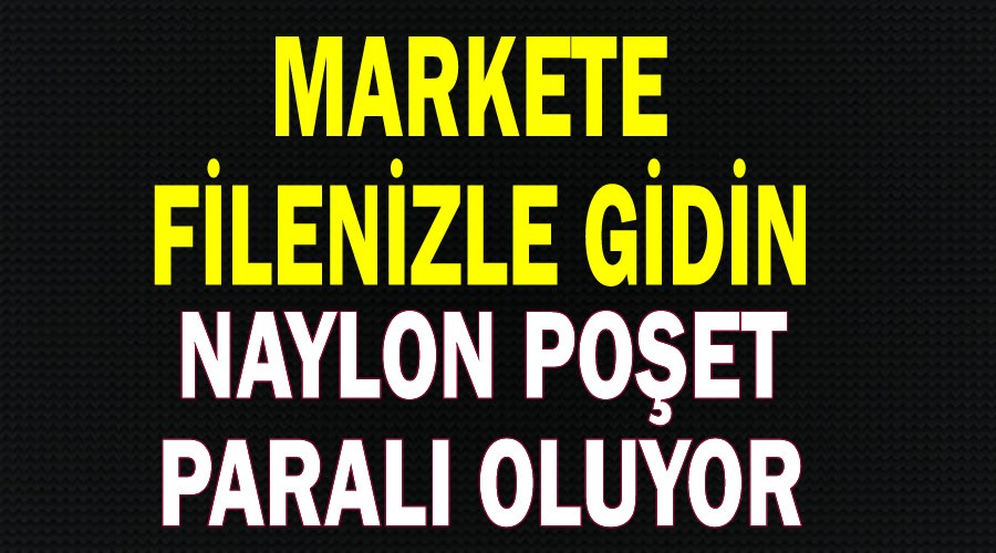 Markete filenizle gidin,naylon poet paral oluyor