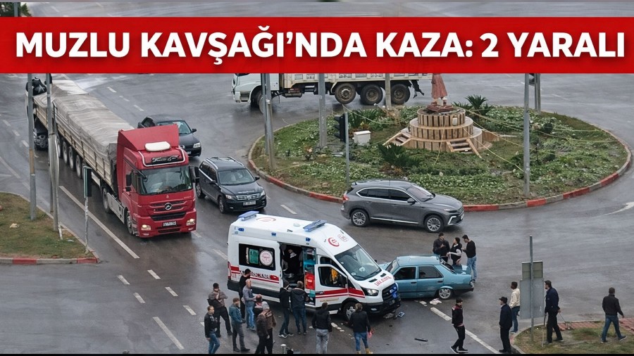 Muzlu Kav�a���nda Kaza: 2 Yaral�