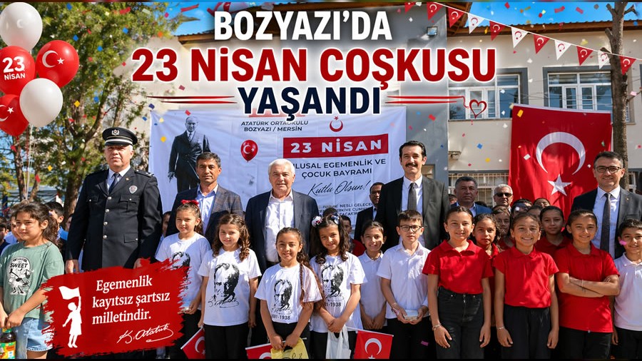 Bozyaz��da 23 Nisan Co�kusu Ya�and�