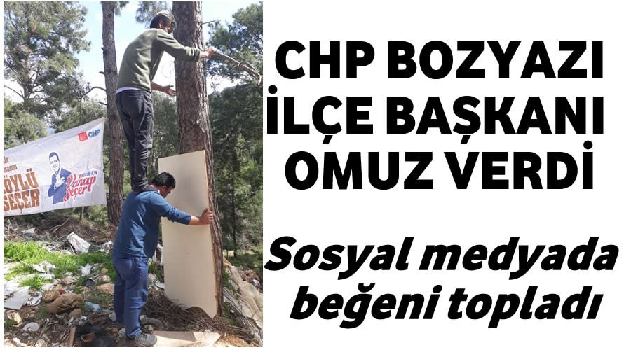 CHP Bozyaz le Bakan omuz verdi