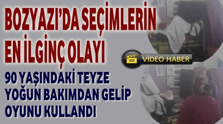 Bozyazda seimlerin en ilgin olay