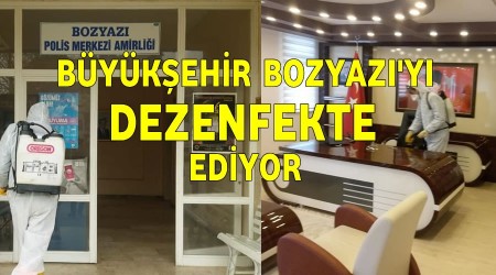 Bykehir Bozyazy dezenfekte ediyor