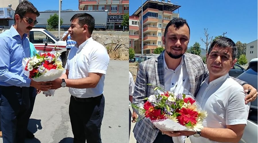 lemizde siyasilerden iekli bayramlama