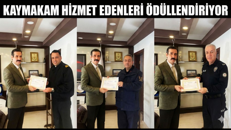 Kaymakam Topsakalo�lu�ndan Hizmet Edenleri �d�llendiriyor