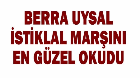 Berra Uysal ile birincisi oldu